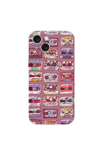 Other Apple iPhone 15 Plus Cassttes Transparent Silicone TPU Θήκη