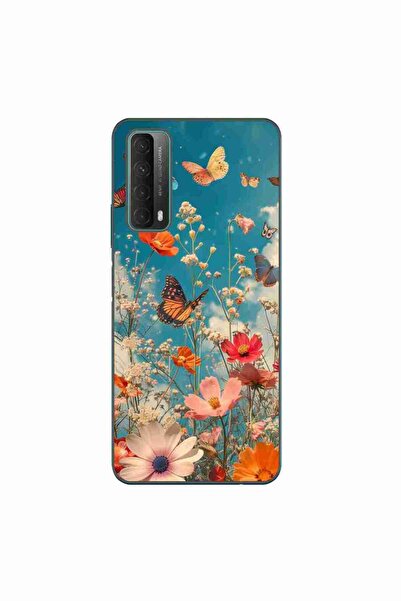 OEM Θήκη συμβατή με Huawei P Smart 2021 από σιλικόνη gel TPU με σχέδιο λουλου...