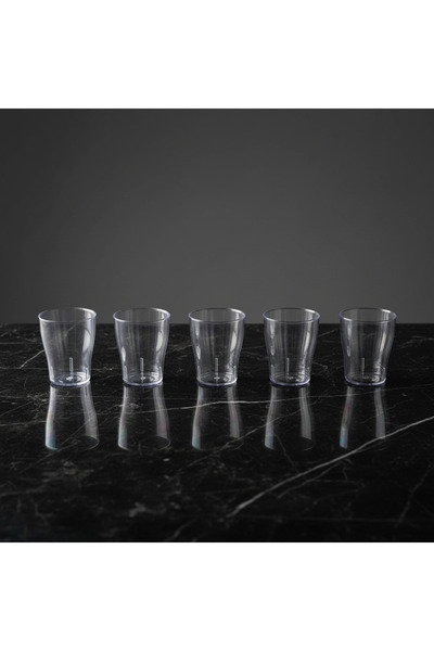 YAZICI Set of 100 Mini Presentation Cups 140 ml – Hard Plastic Shot Glasses, ...
