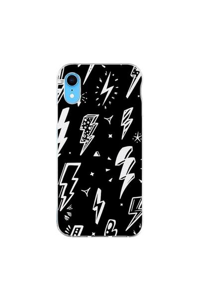 OEM Case compatible with Apple iPhone XR Silicon Gel Tpu Lightnings Pattern