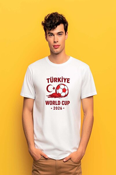 Free Tarz Turkey Designed World Cup 2026 White T-Shirt