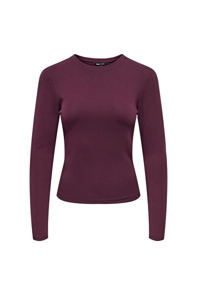 ONLY Damen Langarmshirt - ONLRILEY O-NECK TOP, Longsleeve, Rundhals, Cotton S...