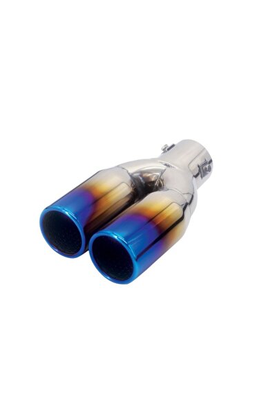 AUTOMAX Ornament Toba Cromat Dublu 225x133x57mm, intrare 38mm, diametru iesir...
