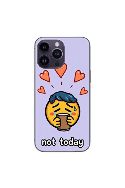 OEM Husa compatibila cu Apple iPhone 15 Pro Max Silicon Gel Tpu Model Not Today