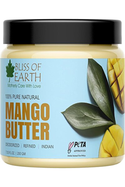 Bliss of Earth Mango Butter, 200g - Pure Natural Body Butter | Cosmetic & DIY...