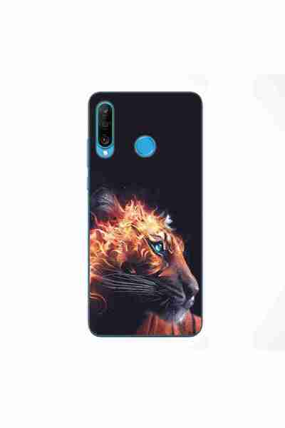 OEM Husa compatibila cu Huawei P30 Lite Silicon Gel Tpu Model Flameborn Tiger