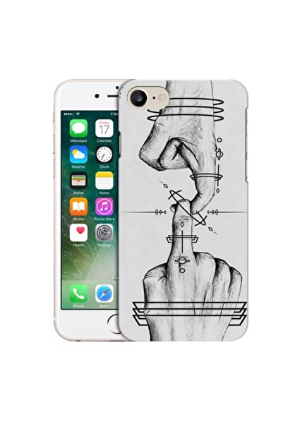 OEM Husa compatibila cu Apple iPhone 7 Silicon Gel Tpu Model Universe Touch