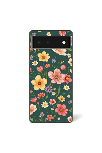 OEM Husa compatibila cu Google Pixel 6 Silicon Gel Tpu Model Vintage Spring F...