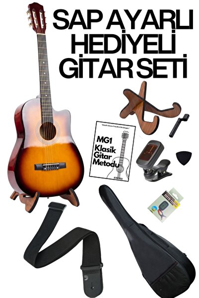 Maske Müzik KLASİK GİTAR SETİ (SAP AYARLI VE AKSESUAR HEDİYELİ)