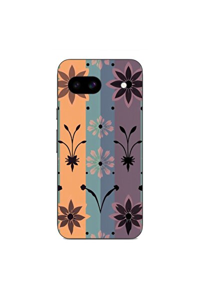 OEM Калъф, съвместим с Google Pixel 8A, силиконов гел TPU, с винтидж флорален...
