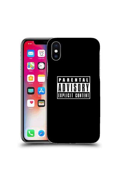 OEM Husa compatibila cu Apple iPhone XS Silicon Gel Tpu Model Parental Advisory