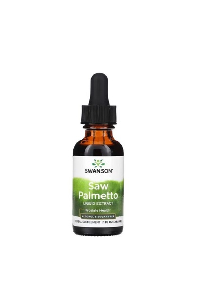 SWANSON Υγρό Εκχύλισμα Saw Palmetto, Χωρίς Αλκοόλ & Ζάχαρη (29,6 ml)