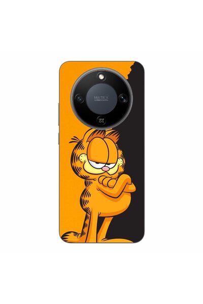 OEM Husa compatibila cu Honor Magic8 Lite Silicon Gel Tpu Model Garfield Blac...