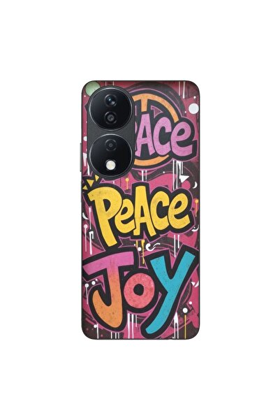 OEM Husa compatibila cu Honor X7b Silicon Gel Tpu Model Peace and Joy Graffiti
