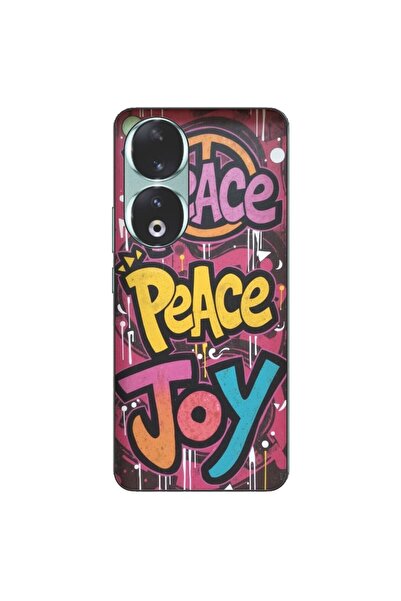 OEM Husa compatibila cu Honor 90 5G Silicon Gel Tpu Model Peace and Joy Graffiti