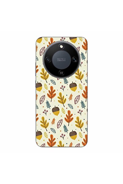 OEM Husa compatibila cu Honor Magic8 Lite Silicon Gel Tpu Model Autumn Pattern