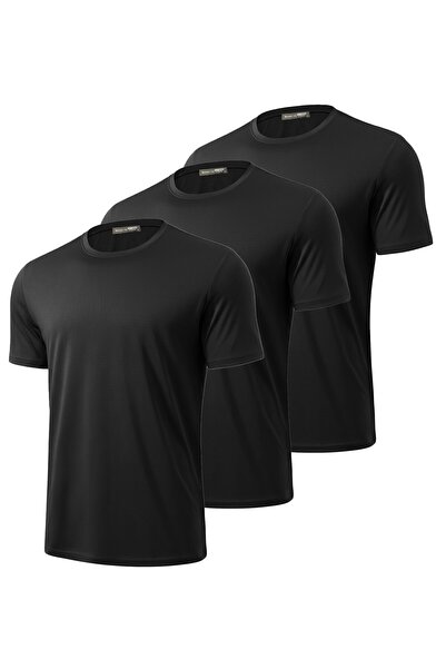 GHASSY CO 3-Pack Men's 100% Cotton Crew Neck T-Shirt with Soft Texture, Fitti...