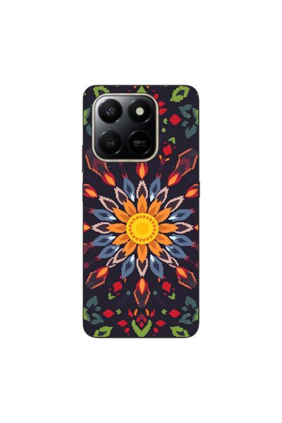 OEM Θήκη συμβατή με Honor X7d Σιλικόνης TPU με σχέδιο Pixel Art Ηλιακό Μυστήριο