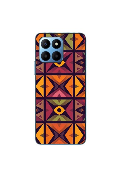 OEM Husa compatibila cu Honor X8 5G Silicon Gel Tpu Model Tribal Retro Shapes