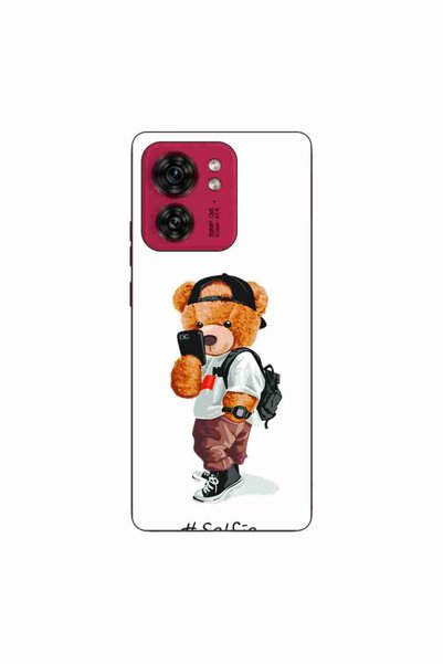 OEM Husa compatibila cu Motorola Edge 40 Silicon Gel Tpu Model Bear Teddy Selfie