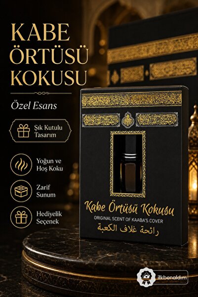 İlkbenaldim Kabe Örtüsü Kokusu Alkolsüz Esans 3ml | Manevi Kabe Kokusu