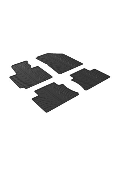 Gledring Set covorase auto din cauciuc Kia Soul 2014-2019, Negru, Gledring, 4...