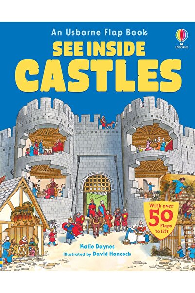 Usborne Publishing Carte cu clapete de descoperit - See inside Castels