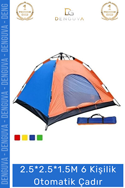 Denguva #Çadır Su Geçirmez Pratik Kurulum Geniş Kamp Outdoor Ferah 6 Kişilik ...