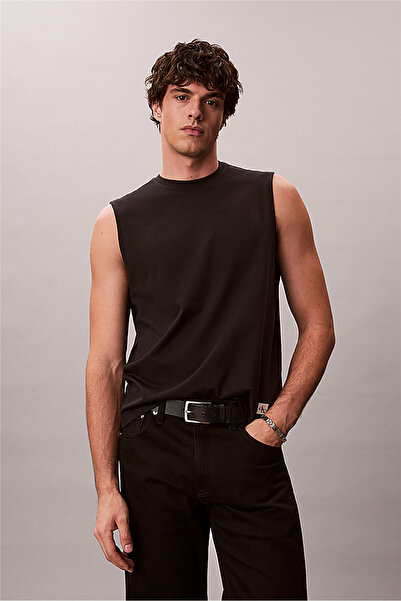 Calvin Klein Erkek Marka Logolu Günlük Kullanıma Uygun Siyah T-Shirt LV04RF27...