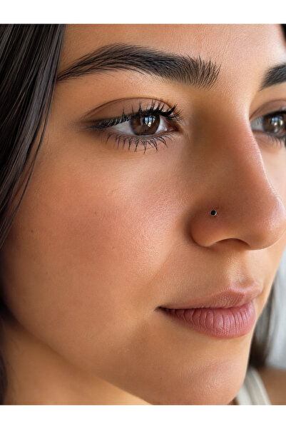 Dragon Zirkon Taşlı Burun Hızması Piercing Paslanmaz Çelik Minimal Nose Stud