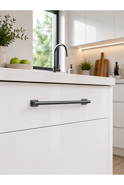 Haskan Saygın Kulp 160mm Alüminyum. Dolap, Çekmece ve Mobilya için