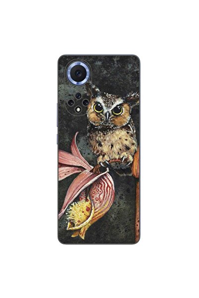OEM Θήκη συμβατή με Huawei Nova 9 από σιλικόνη gel TPU με σχέδιο κουκουβάγιας.