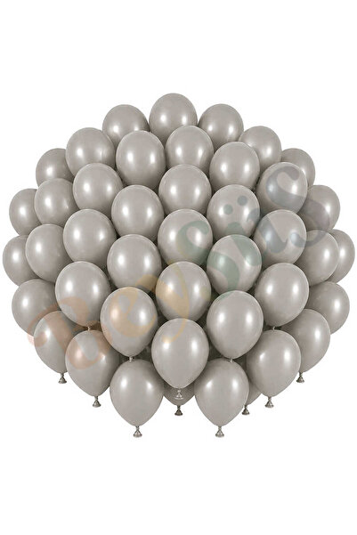 BeySüS Stone Color Latex Retro Balloon (30 cm) - 50 Pieces