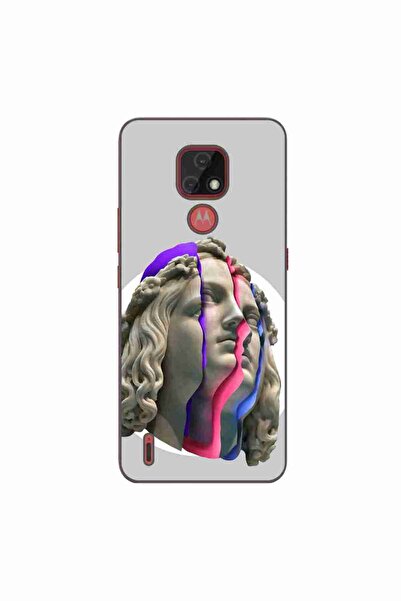 OEM Husa compatibila cu Motorola Moto E7 Silicon Gel Tpu Model Neon Ruins