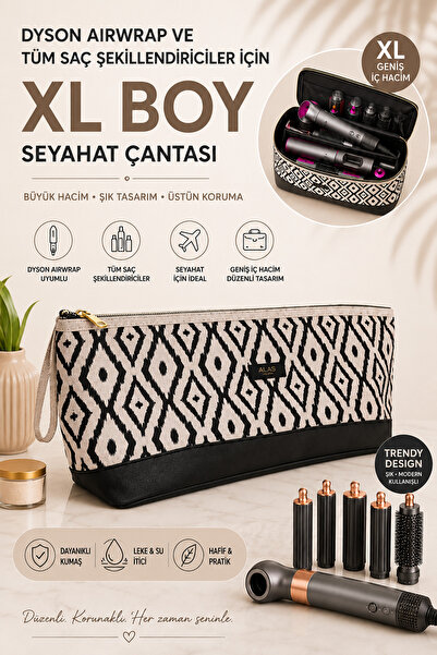 Ferzin Saç Bakım Malzemesi Çantası XL Boy Seyahat Çantası – Saç Şekillendiric...