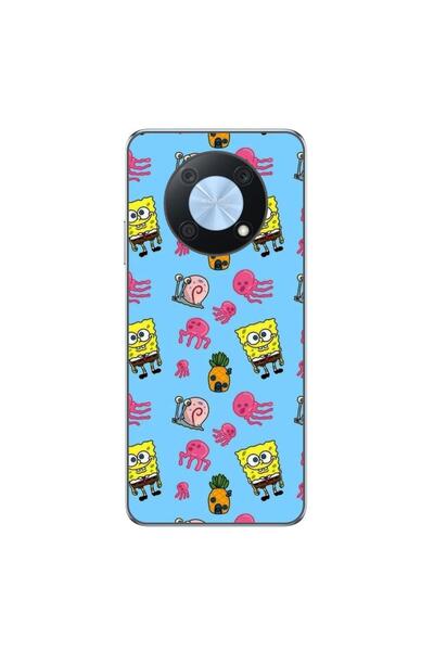 OEM Husa compatibila cu Huawei Nova Y90 Silicon Gel Tpu Model Spongebob Pattern