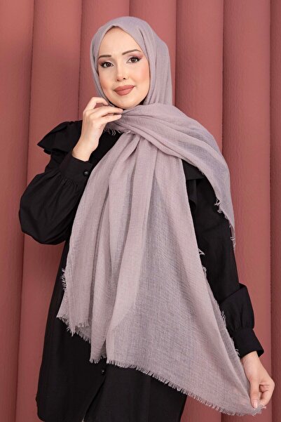 EBRUTESETTÜR سلسلة شالات بوريموك ناعمة باللون البيج
