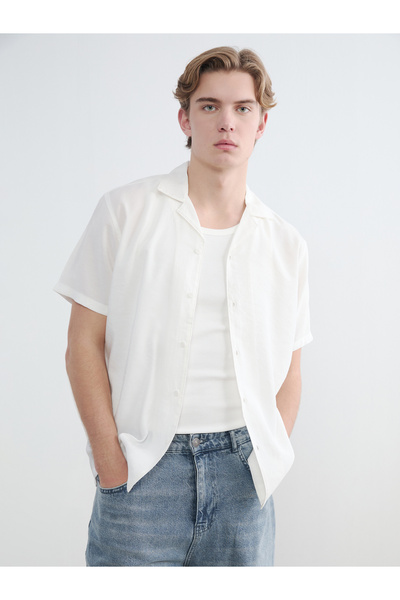 LC Waikiki Regular Fit Linen-Look Men's Shirt