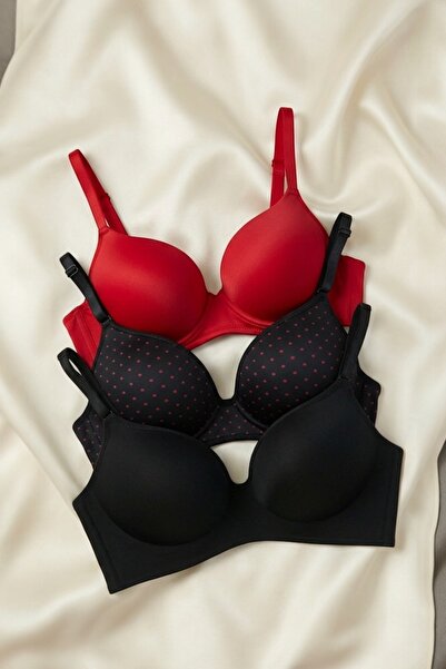 Nilmay mayo Women's Padded Gathering Bra Set of 3