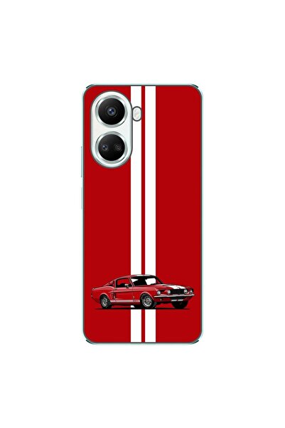 OEM Husa compatibila cu Huawei Nova 10 SE Silicon Gel Tpu Model Red Mustang