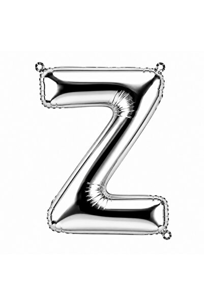 BeySüS Letter Z Foil Balloon Silver Color (76 cm)