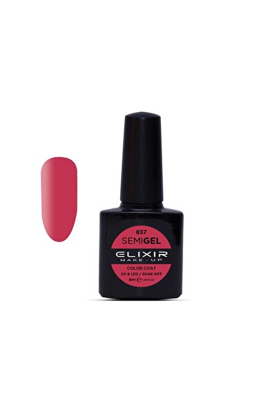 Elixir SEMI GEL (ΗΜΙΜΟΝΙΜΟ ΒΕΡΝΙΚΙ) - 837 (FANDAGO Pink) 8ML