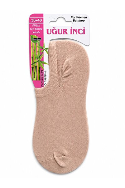 Uğur İnci Bamboo Invisible Socks 36-40 Seamless Breathable Ballerina Socks Pa...