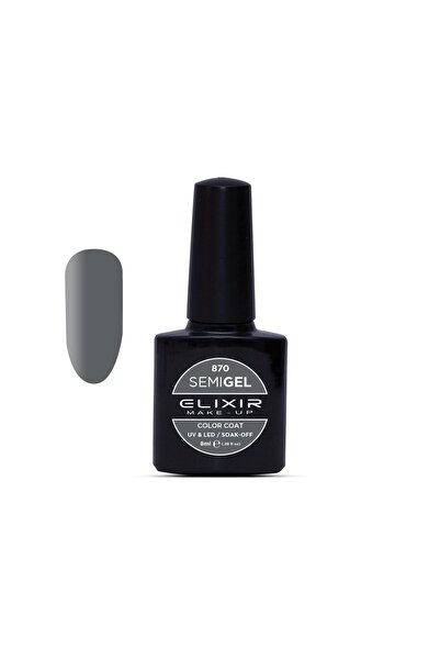 Elixir SEMI GEL (ΗΜΙΜΟΝΙΜΟ ΒΕΡΝΙΚΙ) - 870 (VINTAGE Silver-colored) 8ML