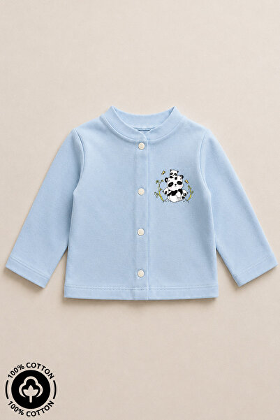 Miniel Unisex Baby Panda Printed 100% Cotton 3-12 Months Seasonal Combed Cott...