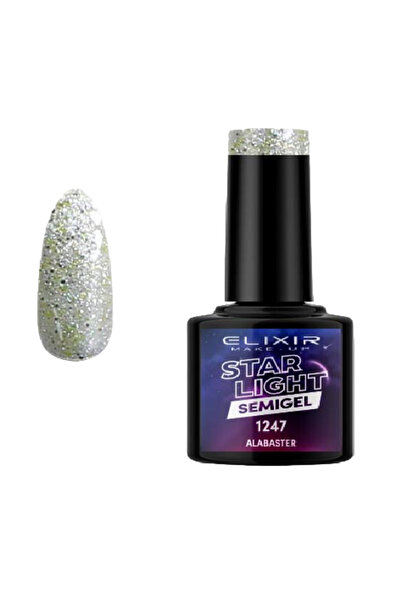 Elixir STAR LIGHT SEMI GEL (ΗΜΙΜΟΝΙΜΟ ΒΕΡΝΙΚΙ) -1247 (ALABASTER) 8ML