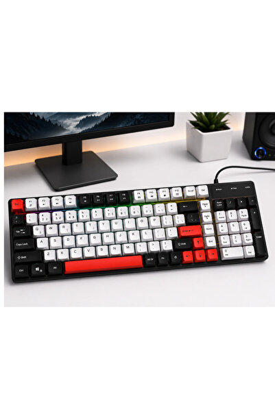 Blackbird Game Center Jedel K30P USB Kablolu Aydınlatmalı Gaming Oyuncu ve Ofis Klavyesi Kompakt Tasarım