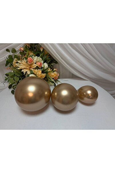 OEM Balloons Top Bottom Set Chrome Gold Metallic 12"-50/ Top Bottom Set