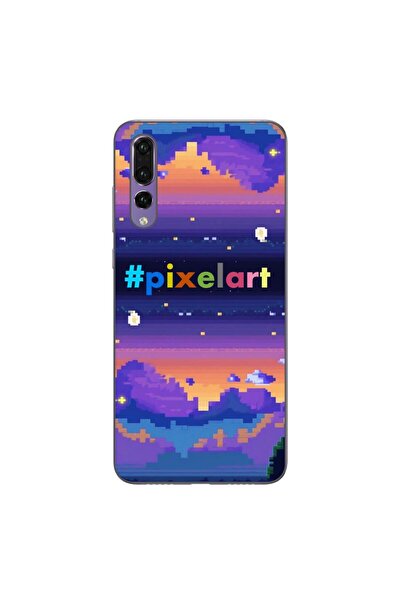 OEM Husa compatibila cu Huawei P20 Pro Silicon Gel Tpu Model Pixel Art Peisaj