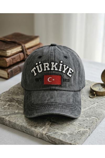 Saba 1923 Özel Seri Türkiye Yazılı Vintage Şapka - Unisex
